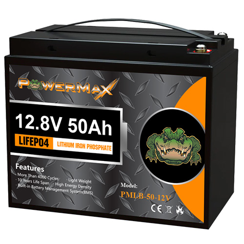 (image for) PowerMax, PMLB-50-12V, Lithium LiFePO4 Battery